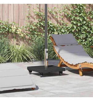 Sonnenschirmständer 30kg Schwarz Granit Quadratisch