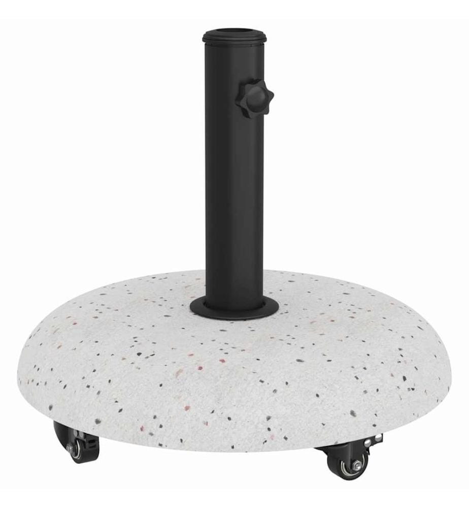 Sonnenschirmständer 21kg Weiss Beton Rund