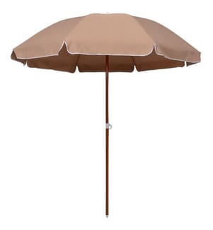 Sonnenschirm mit Stahl-Mast 240 cm Taupe