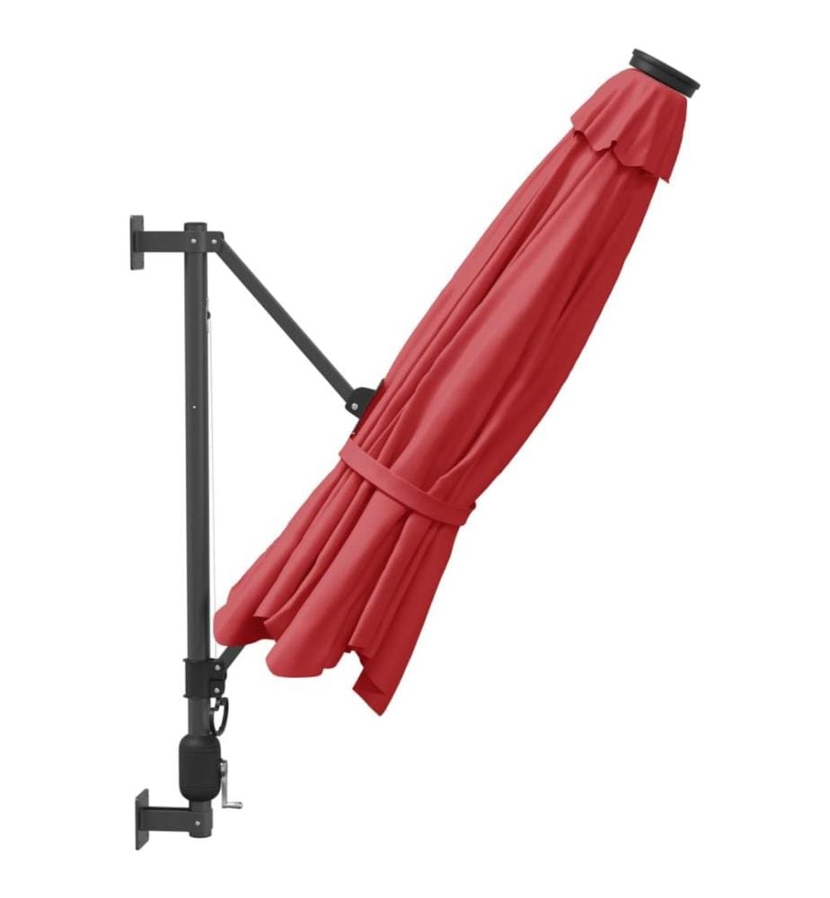 Wand-Sonnenschirm Knallrot 290 cm
