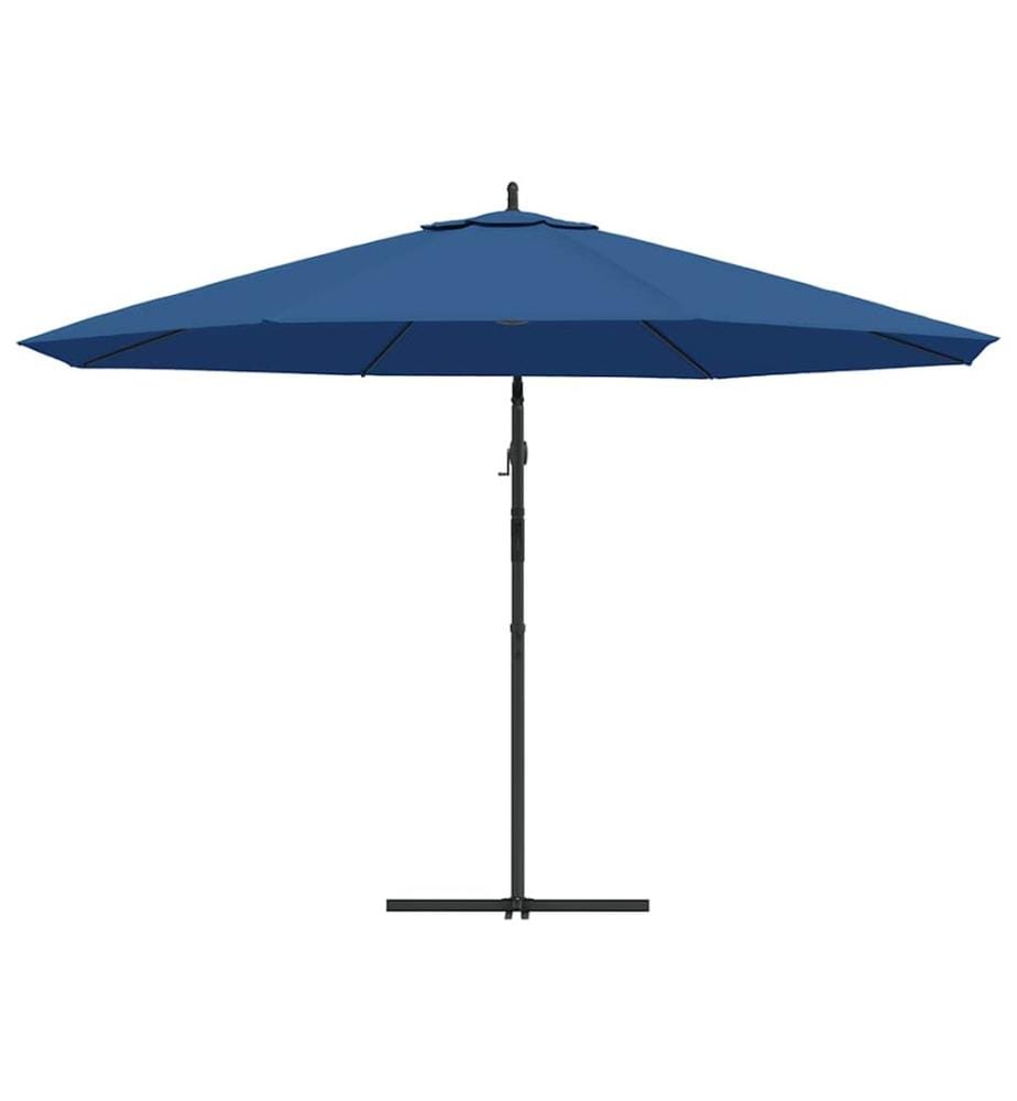 Ampelschirm mit Aluminium-Mast 350 cm Blau