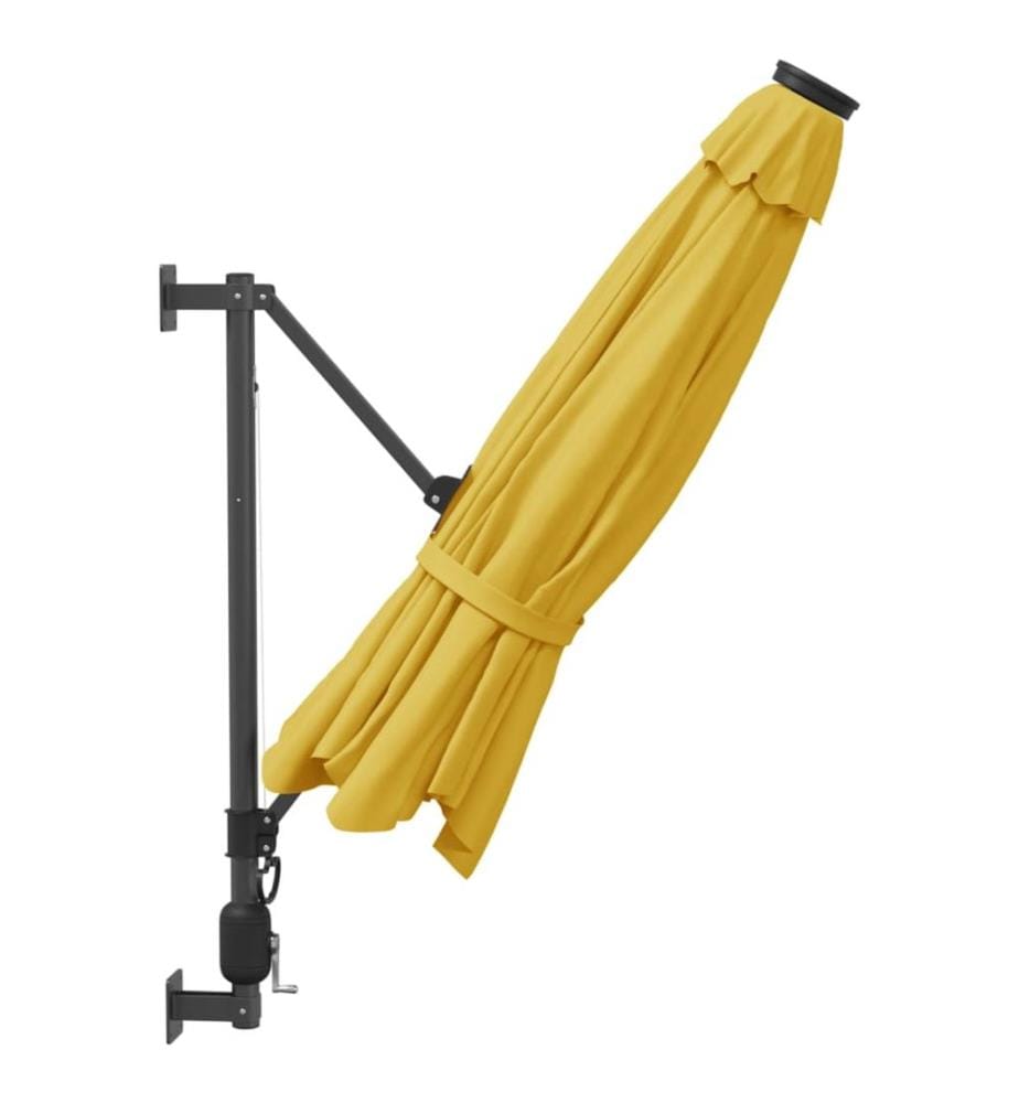 Wand-Sonnenschirm Gelb 290 cm
