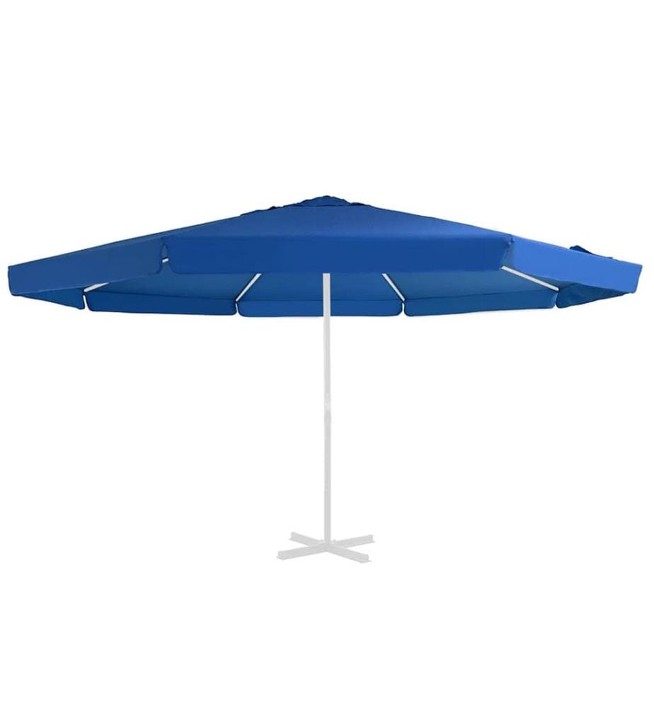 Tissu de remplacement pour parasol d'extérieur Bleu azuré 515cm