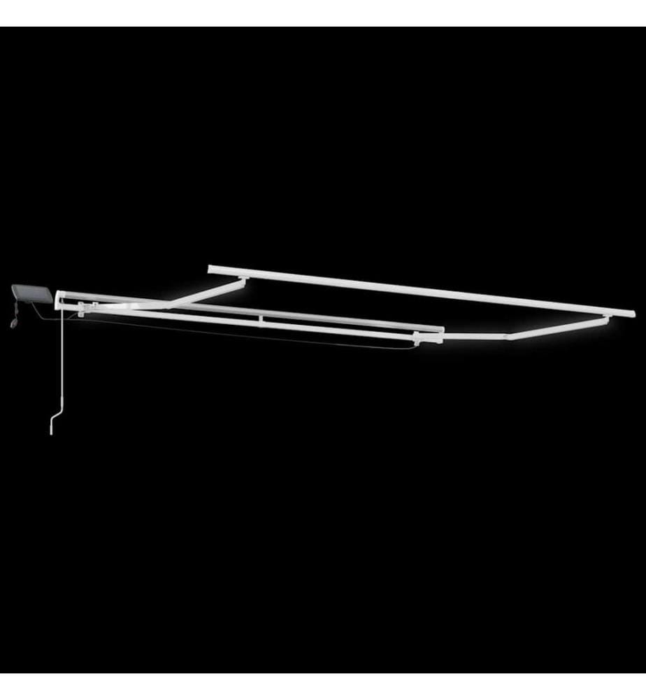 Cadre d'auvent Blanc 300 x 250 cm Aluminium