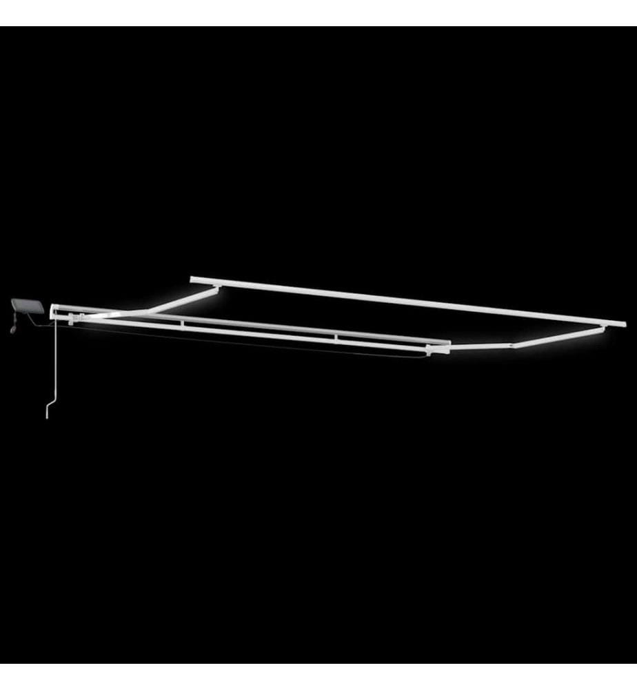 Cadre d'auvent Blanc 400 × 300 cm Aluminium