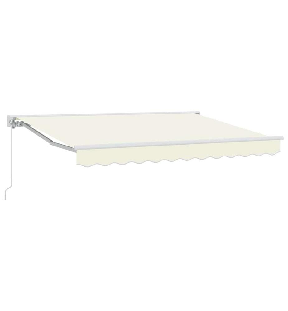 Cadre d'auvent Crème 250 x 200 cm Polyester avec revêtement PU