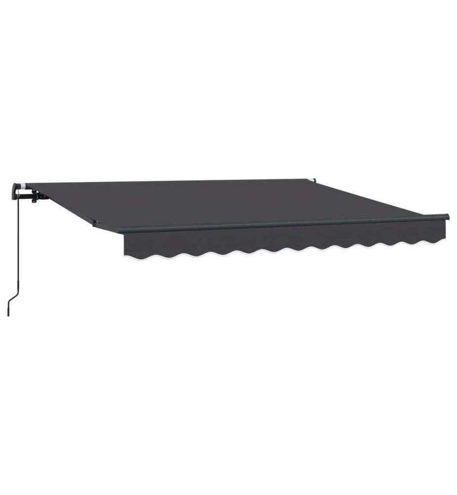 Einziehbare Markise Anthrazit 250 x 200 cm Stoff