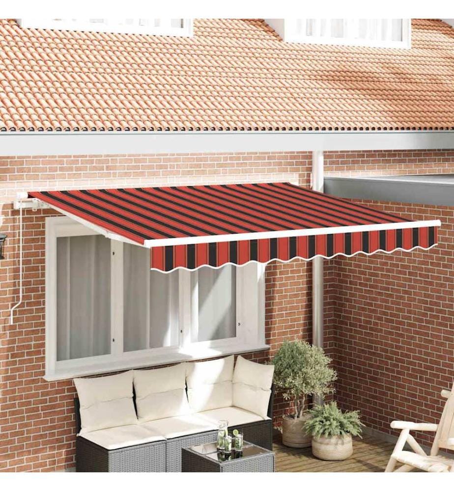 Einziehbare Markise Orange 250 x 200 cm Stoff