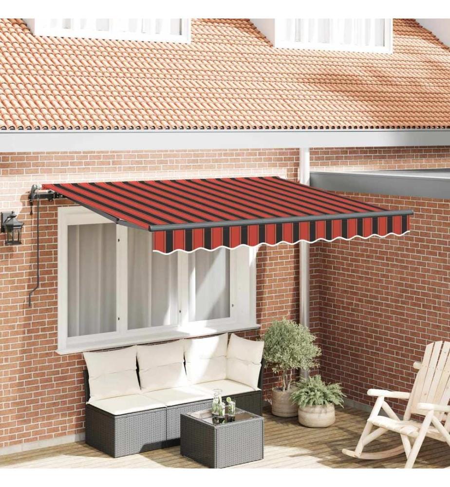 Einziehbare Markise Orange 250 x 200 cm Stoff