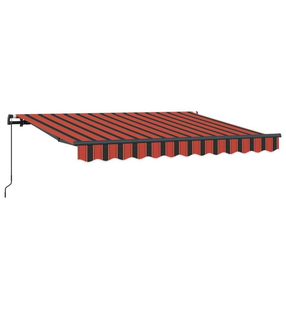 Einziehbare Markise Orange 250 x 200 cm Stoff