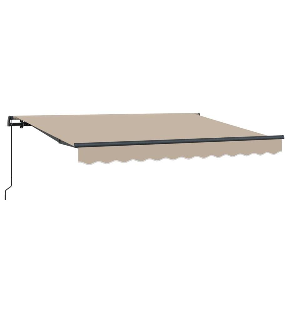 Einziehbare Markise Beige 250 x 200 cm Stoff