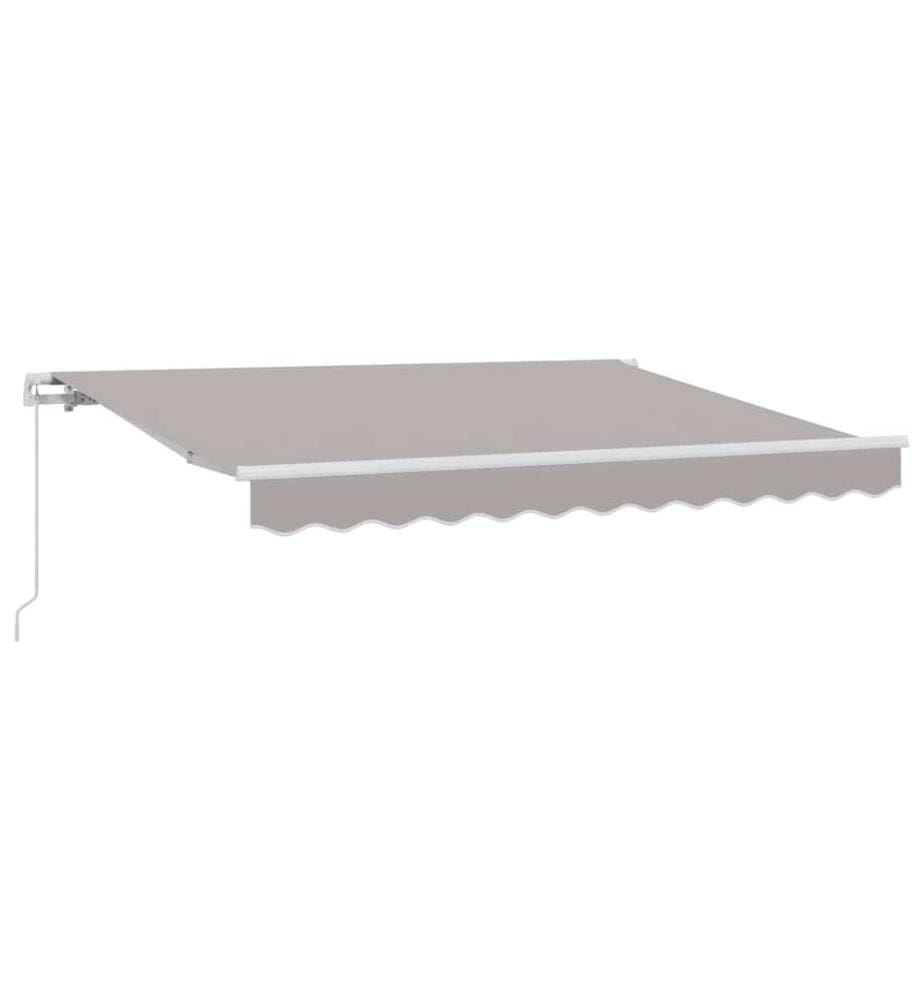 Einziehbare Markise Hellgrau 250 x 200 cm Stoff