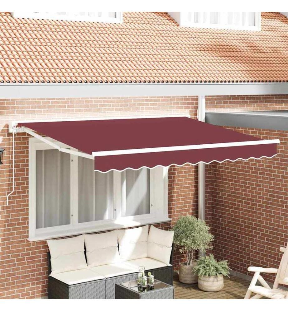 Cadre d'auvent Bordeaux 300 x 200 cm