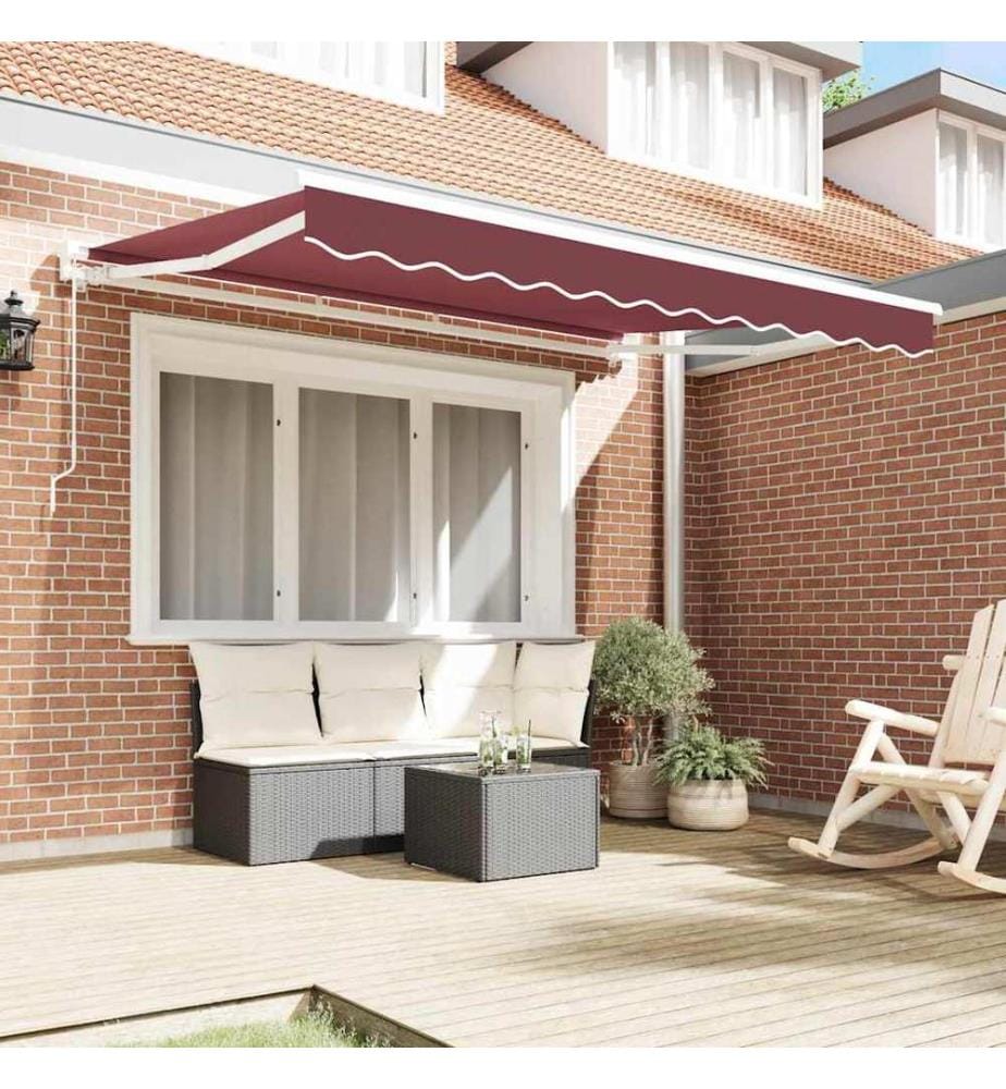 Cadre d'auvent Bordeaux 300 x 200 cm
