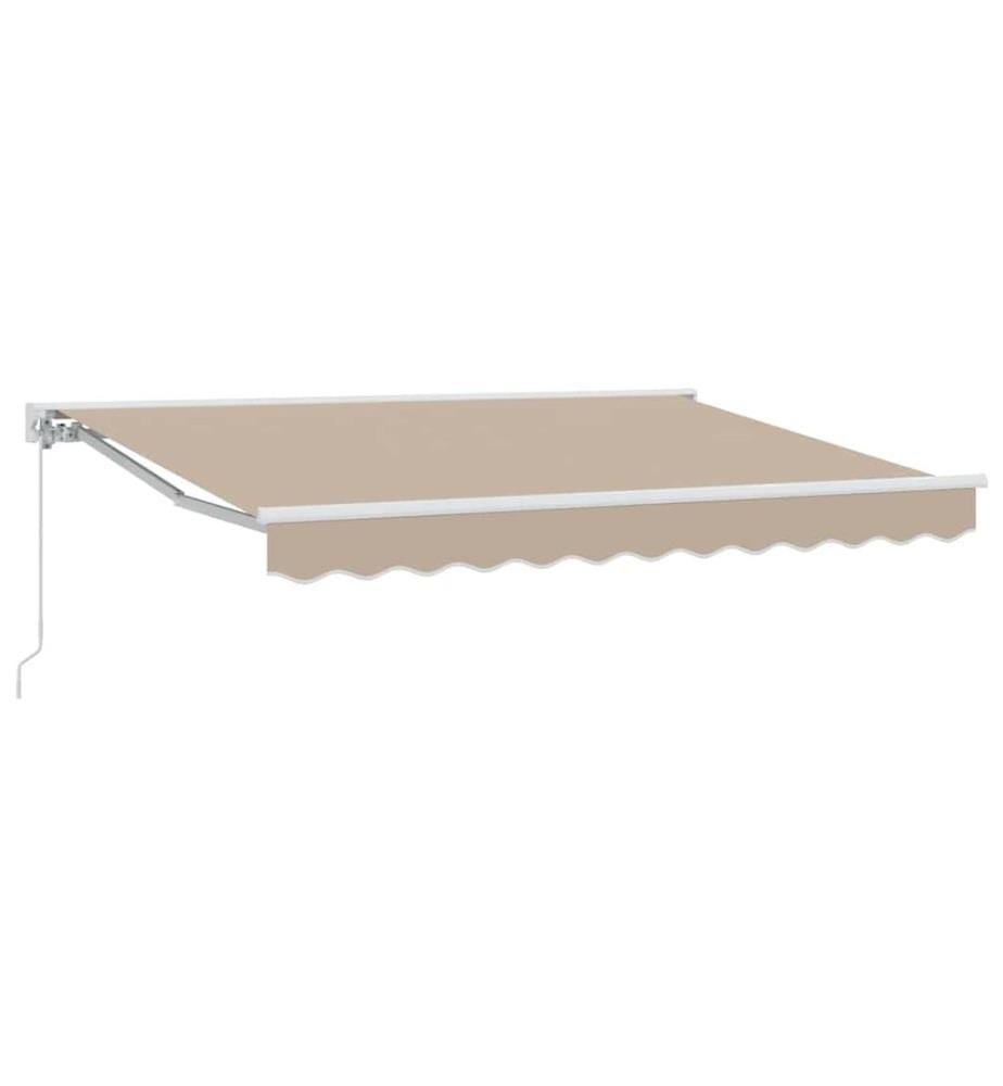 Cadre d'auvent Beige 300 x 200 cm Polyester avec revêtement PU