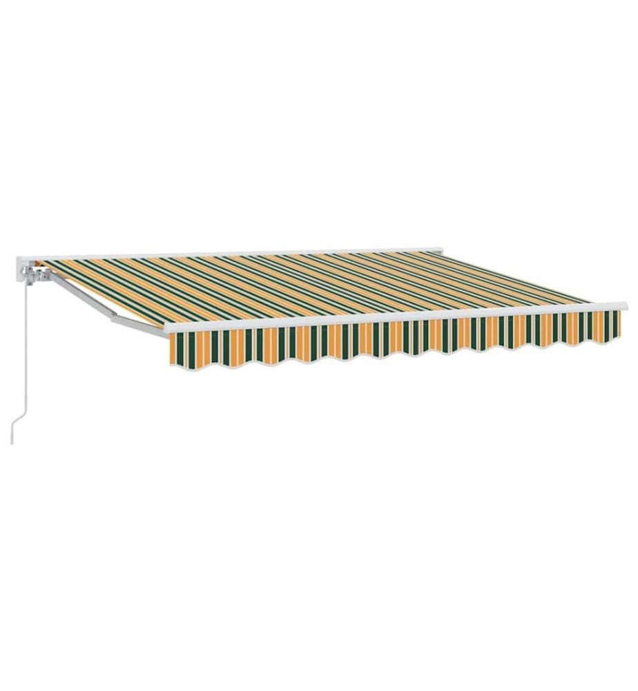 Cadre d'auvent Vert et jaune 300 x 200 cm