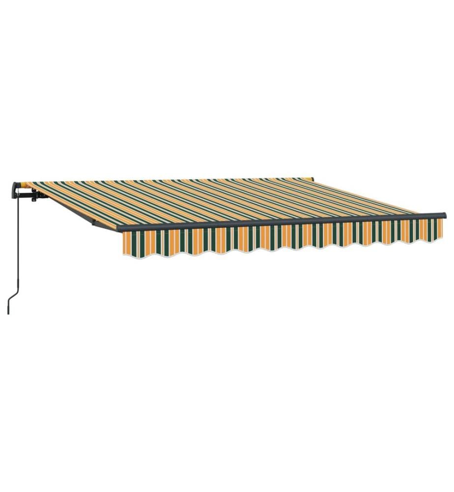 Auvent Rétractable Vert 300 x 200 cm tissu