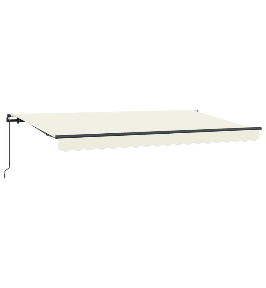 Auvent Rétractable Crème 350 x 200 cm tissu
