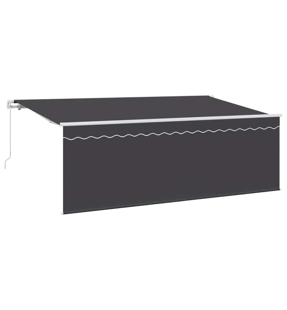 Auvent Rétractable Anthracite 350 x 200 cm