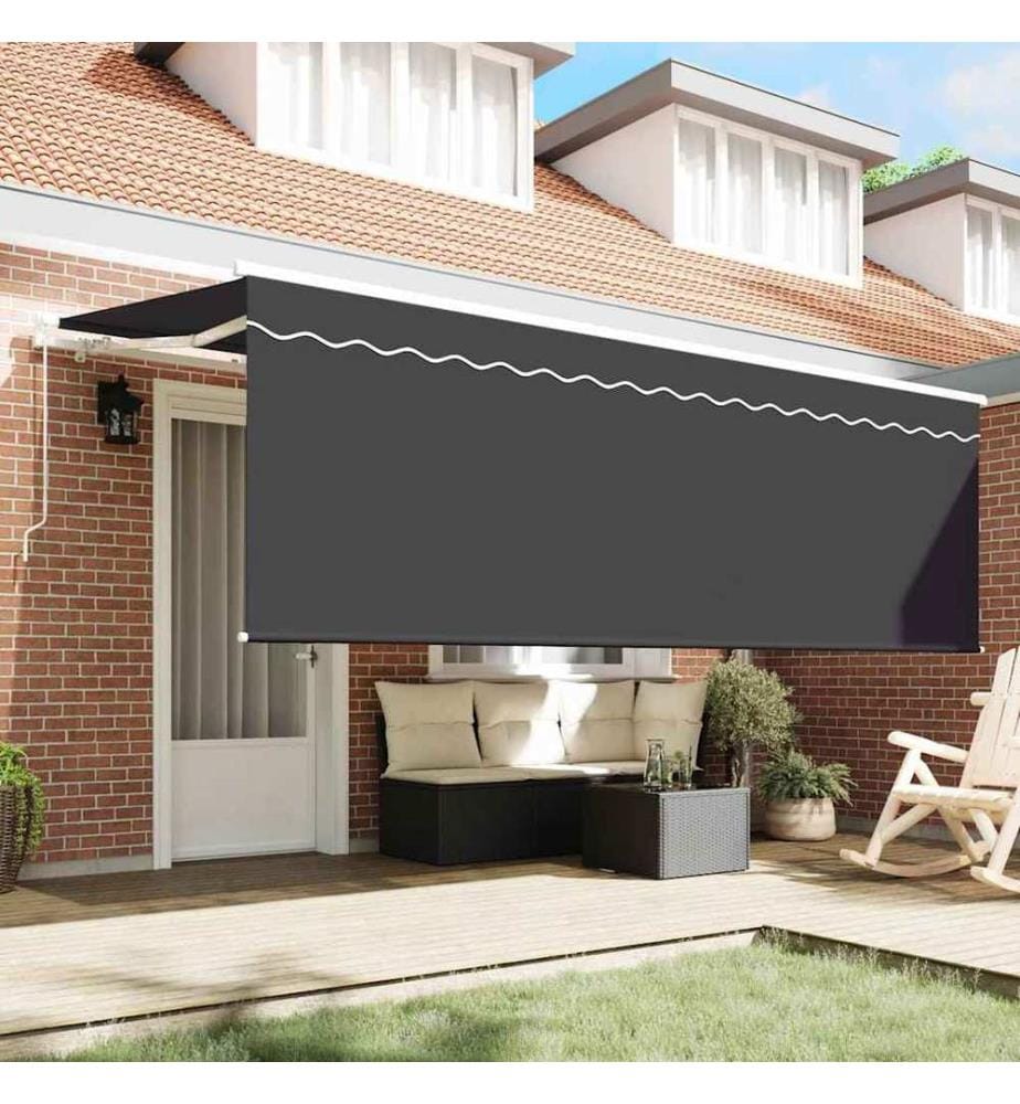 Auvent Rétractable Anthracite 350 x 200 cm