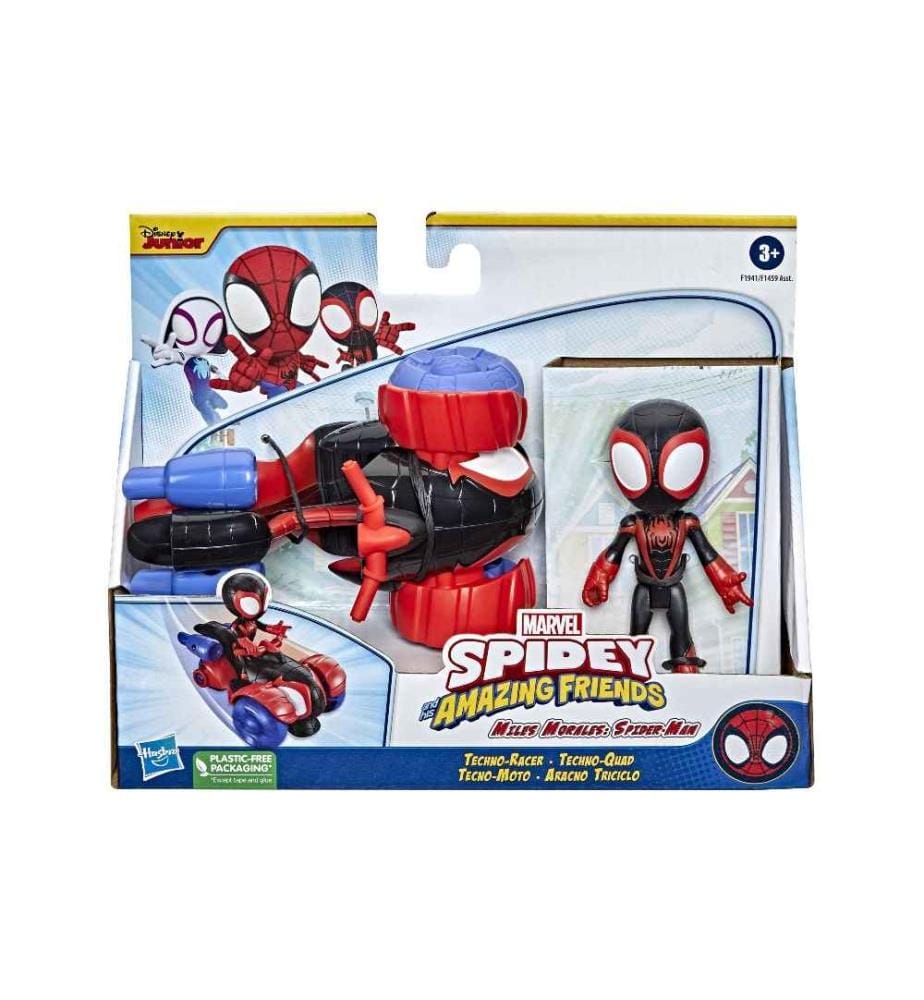 MARVEL - MARVEL - Miles Morales figurine et techno-racer