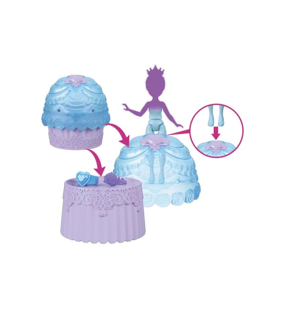 Disney Princess Puppe Reveal Valentine Cupcake Mehrfarbig, Assortiert