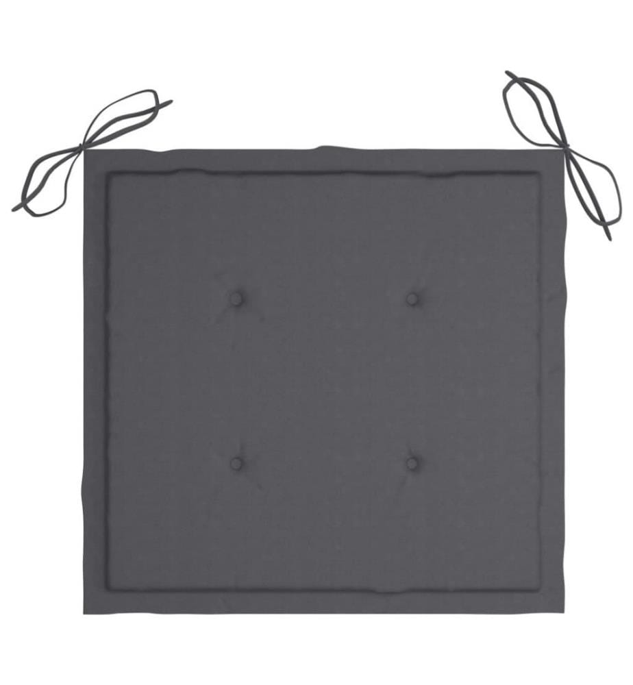 Garten-Essstühle mit Kissen 3 Stk. Massivholz Akazie