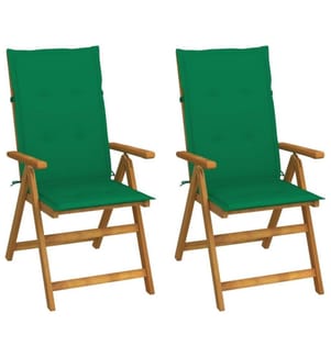 Garten-Liegestühle 2 Stk. mit Kissen Akazie Massivholz