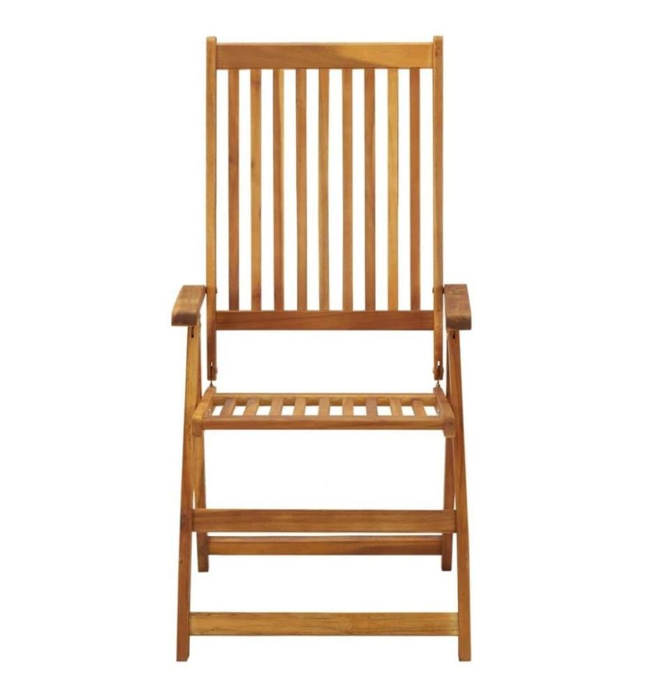 Garten-Liegestühle 2 Stk. mit Kissen Akazie Massivholz