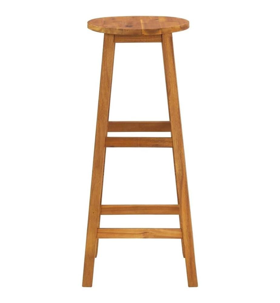 Tabourets de bar lot de 6 bois d'acacia solide