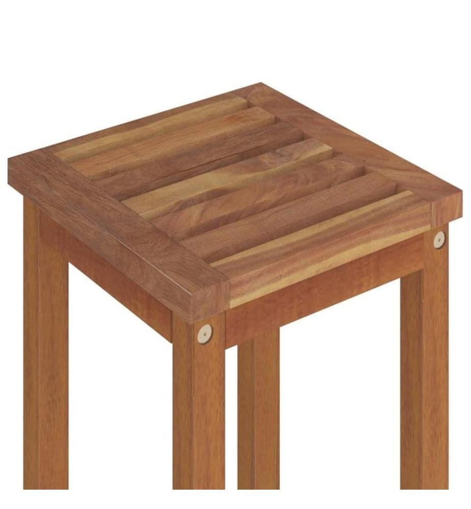 Tabourets de bar lot de 6 bois massif d'acacia