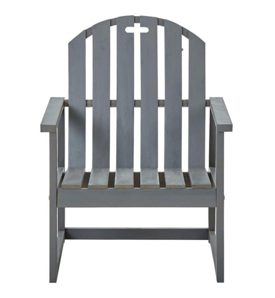 Garten-Armlehnstühle 2 Stk. Grau Massivholz Akazie