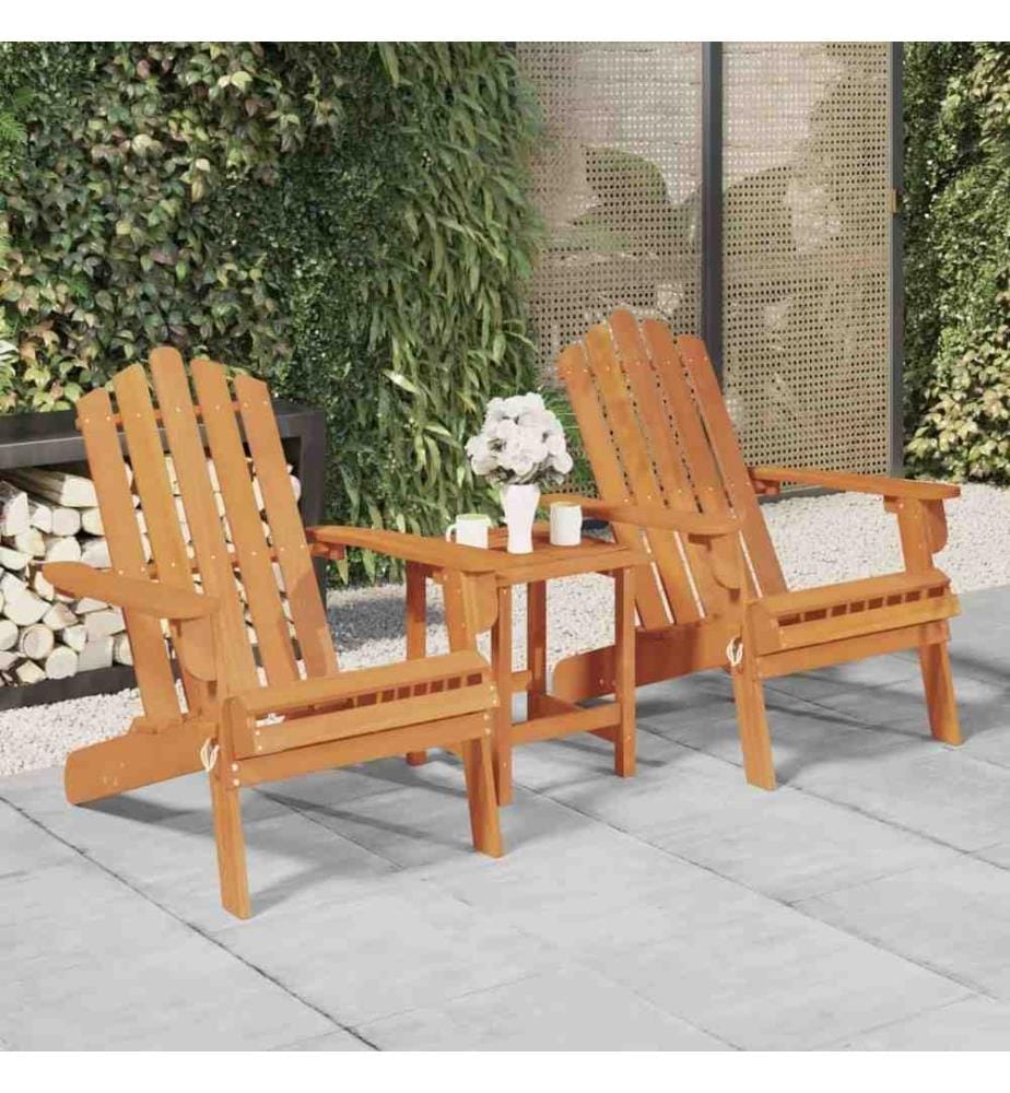 Adirondack-Gartenstühle 2 Stk. Massivholz Akazie