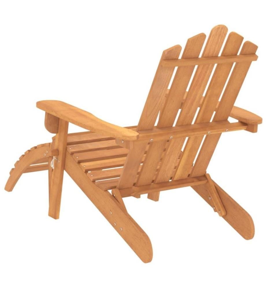 Adirondack-Gartenstuhl mit Fussstütze Massivholz Akazie