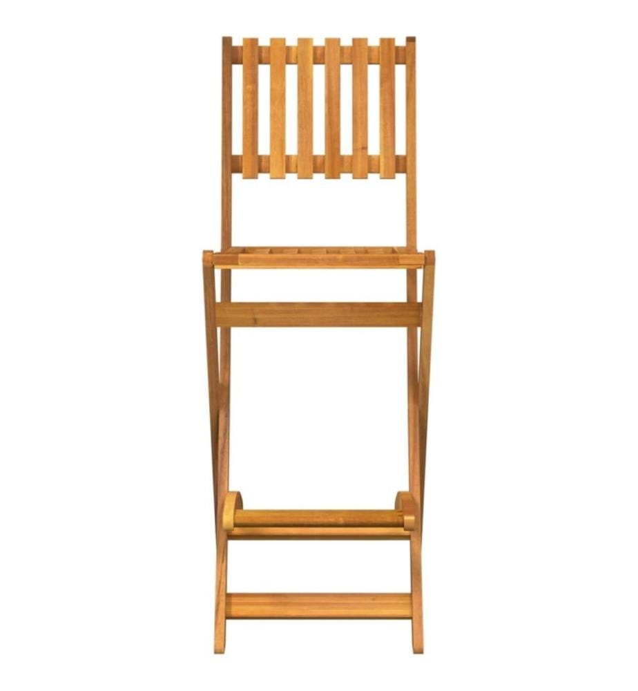 Garten-Barhocker 2 Stk. Klappbar Massivholz Akazie