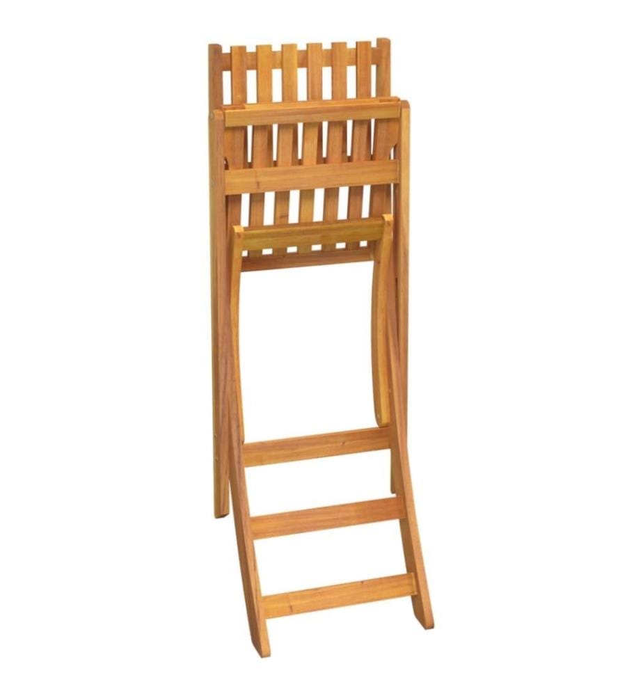 Garten-Barhocker 2 Stk. Klappbar Massivholz Akazie