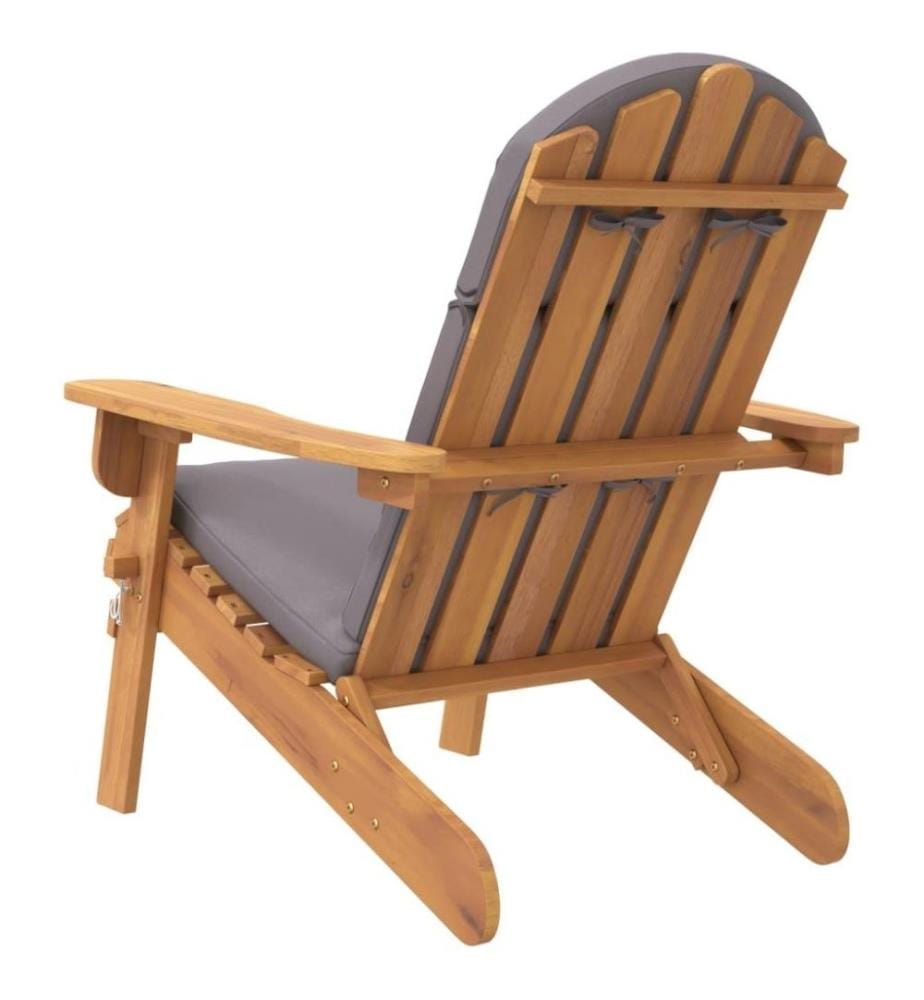 Adirondack-Gartenstuhl mit Kissen Massivholz Akazie