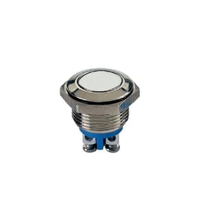 VELLEMAN - Drucktaster Edelstahl 19 mm, flach 48 V DC / 2 A