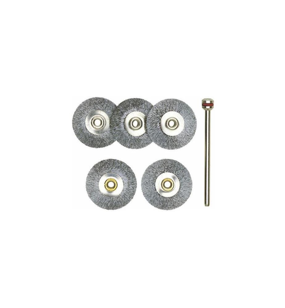 PROXXON - Brosse à polir 22 mm Acier inoxydable, en forme de roue, 5 pièces