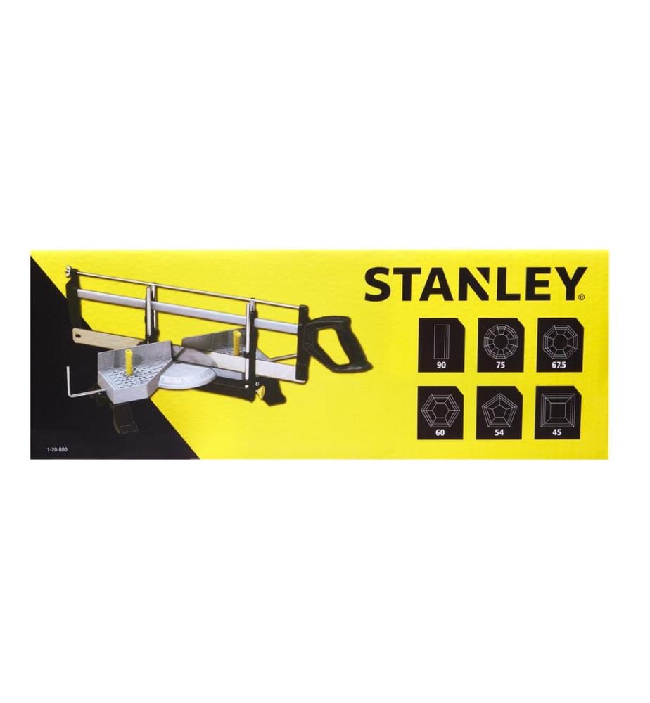STANLEY - Scie à main avec boîte à onglets, 560 mm