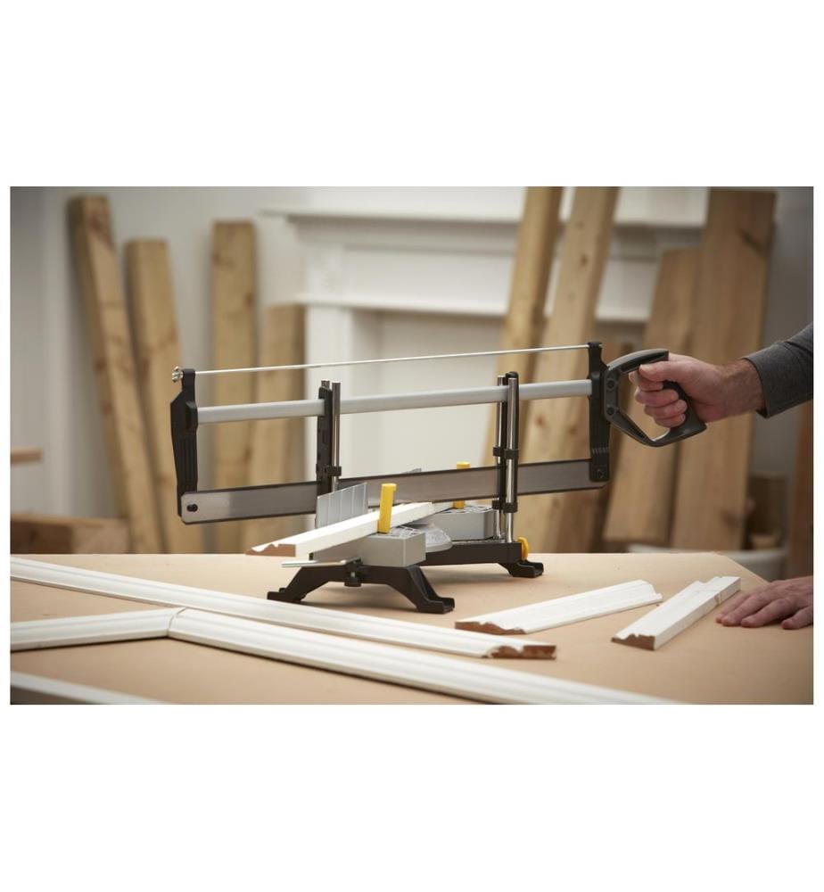 STANLEY - Scie à main avec boîte à onglets, 560 mm