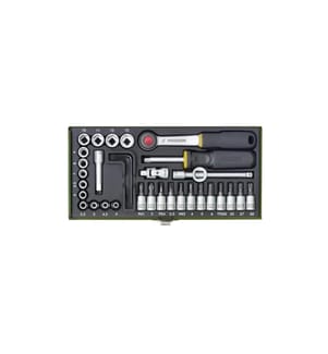 PROXXON INDUSTRIAL - Steckschlüssel-Set 1/4 36-teilig