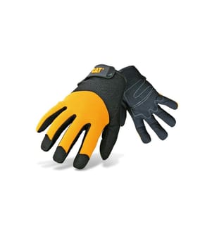 CAT - Arbeitshandschuh synthetisch, XL, Gelb/Schwarz, 1 Stück