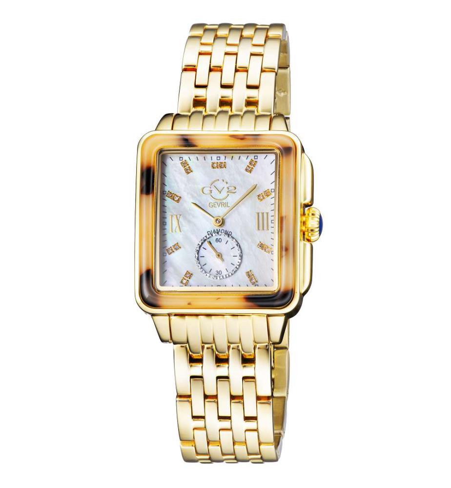 Quarzuhr Bari Tortoise mit Edelstahlarmband - Gold - 30 x 34 mm