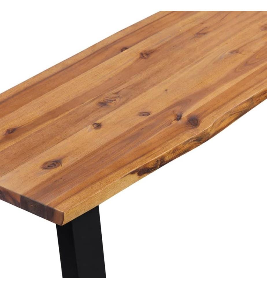 Sitzbank Akazienholz Massiv 160 cm