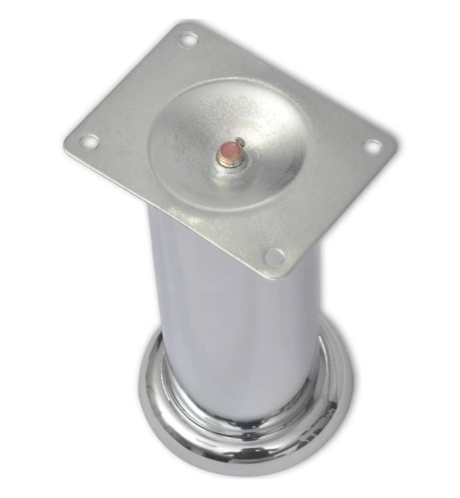 Sofabeine 8 Stk. Rund Chrom 180 mm