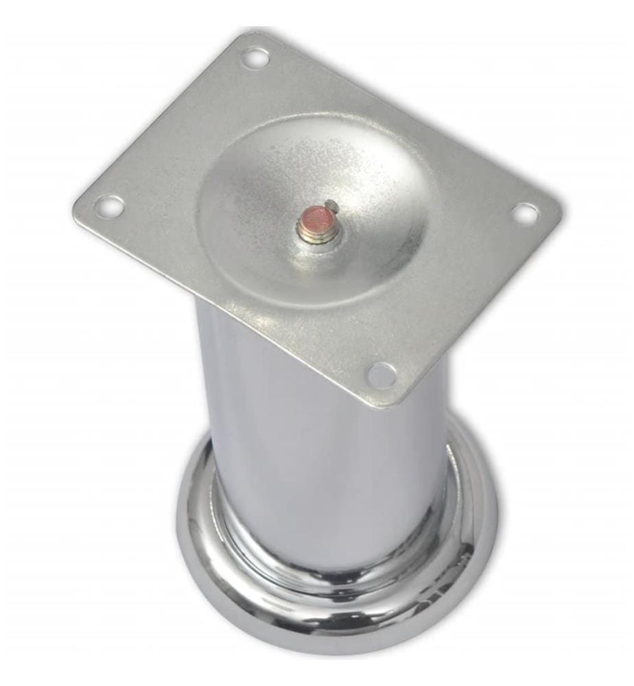 Sofabeine 8 Stk. Rund Chrom 120 mm