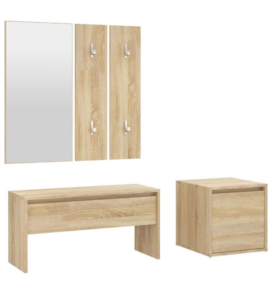 Garderoben-Set Sonoma-Eiche Holzwerkstoff
