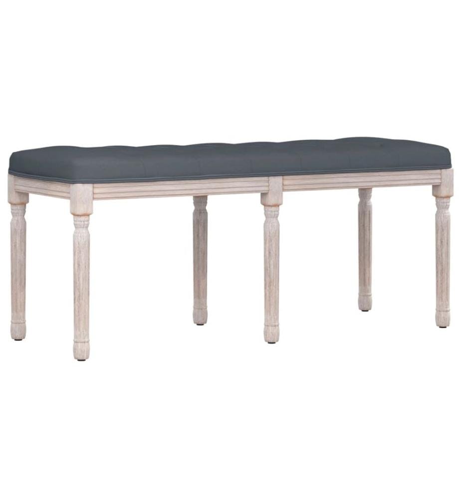 Sitzbank Dunkelgrau 110x40x49 cm Samt