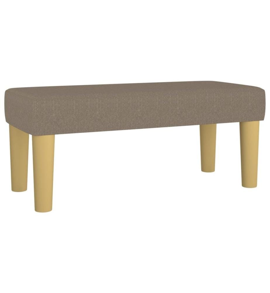 Sitzbank Taupe 70x30x30 cm Stoff